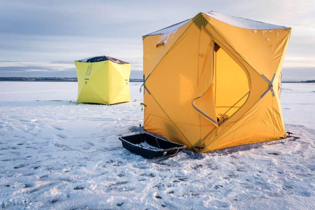 ice fishing tents - best ice fishing tools