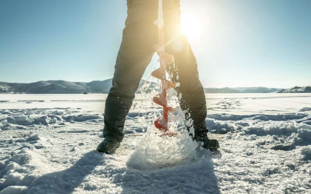 ice fishing tools - ice auger